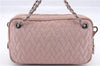 Authentic PRADA Quilting Nylon Leather 2Way Hand Shoulder Bag Purse Pink 0028E