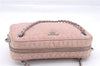 Authentic PRADA Quilting Nylon Leather 2Way Hand Shoulder Bag Purse Pink 0028E