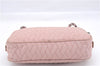 Authentic PRADA Quilting Nylon Leather 2Way Hand Shoulder Bag Purse Pink 0028E