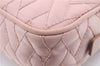 Authentic PRADA Quilting Nylon Leather 2Way Hand Shoulder Bag Purse Pink 0028E