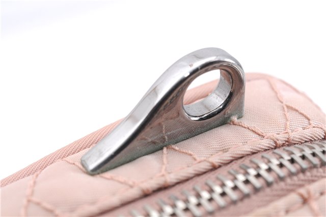 Authentic PRADA Quilting Nylon Leather 2Way Hand Shoulder Bag Purse Pink 0028E