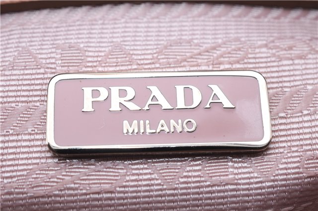 Authentic PRADA Quilting Nylon Leather 2Way Hand Shoulder Bag Purse Pink 0028E