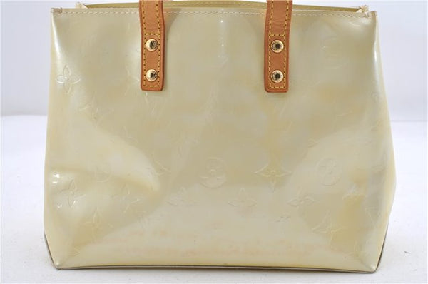 Authentic Louis Vuitton Vernis Reade PM Hand Bag Ivory White M91336 LV 0029D