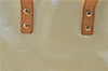 Authentic Louis Vuitton Vernis Reade PM Hand Bag Ivory White M91336 LV 0029D