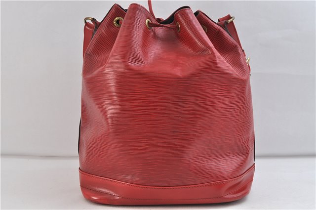 Authentic Louis Vuitton Epi Noe Red Shoulder Bag M44007 LV 0030D