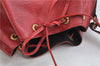 Authentic Louis Vuitton Epi Noe Red Shoulder Bag M44007 LV 0030D