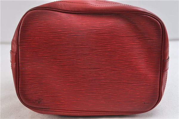 Authentic Louis Vuitton Epi Noe Red Shoulder Bag M44007 LV 0030D