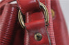 Authentic Louis Vuitton Epi Noe Red Shoulder Bag M44007 LV 0030D