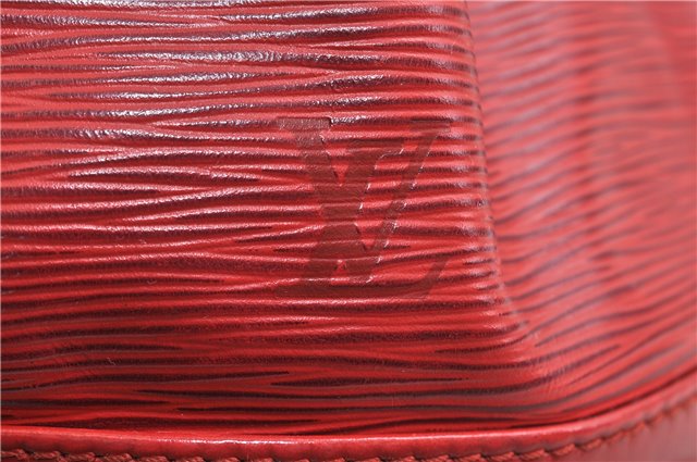 Authentic Louis Vuitton Epi Noe Red Shoulder Bag M44007 LV 0030D