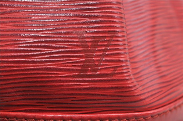 Authentic Louis Vuitton Epi Noe Red Shoulder Bag M44007 LV 0030D