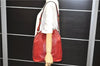 Authentic Louis Vuitton Epi Noe Red Shoulder Bag M44007 LV 0030D