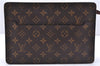Authentic Louis Vuitton Monogram Pochette Homme Clutch Hand Bag M51795 LV 0030E