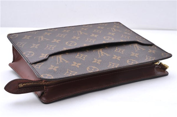 Authentic Louis Vuitton Monogram Pochette Homme Clutch Hand Bag M51795 LV 0030E