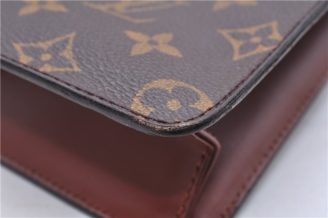 Authentic Louis Vuitton Monogram Pochette Homme Clutch Hand Bag M51795 LV 0030E