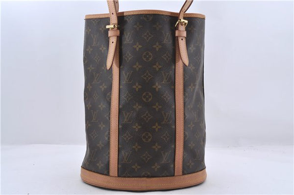 Authentic Louis Vuitton Monogram Bucket GM Shoulder Bag M42236 LV 0031D