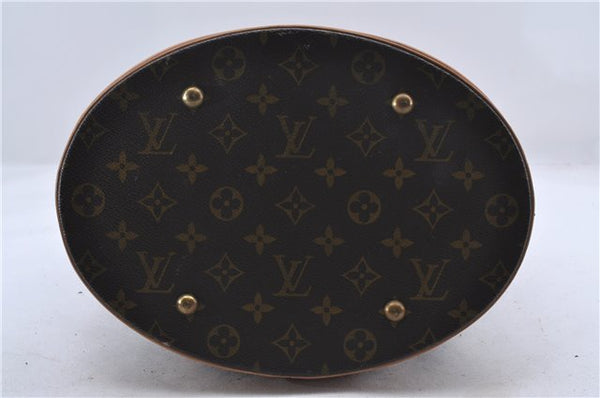 Authentic Louis Vuitton Monogram Bucket GM Shoulder Bag M42236 LV 0031D