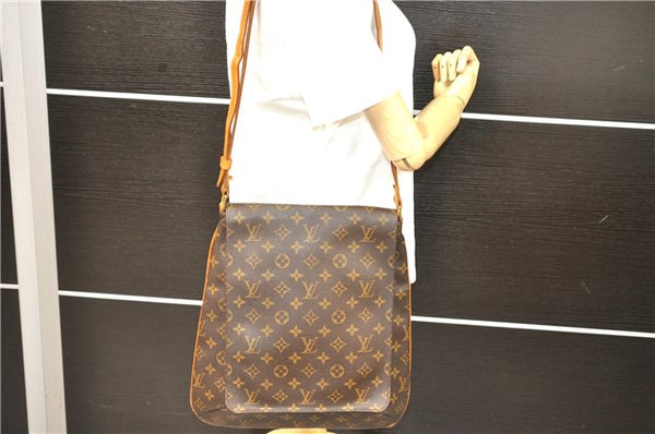 Authentic Louis Vuitton Monogram Musette Shoulder Cross Body Bag M51256 LV 0032D