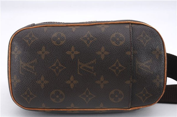 Authentic Louis Vuitton Monogram Pochette Gange Waist bag M51870 LV 0032E