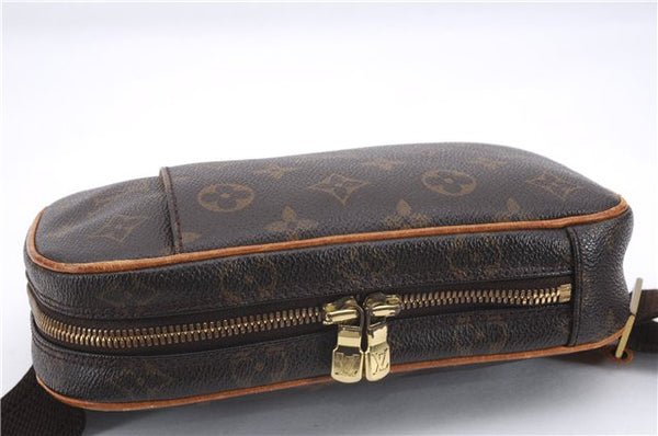 Authentic Louis Vuitton Monogram Pochette Gange Waist bag M51870 LV 0032E