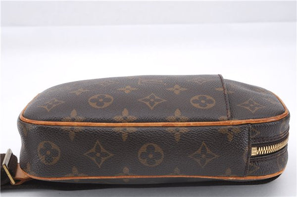 Authentic Louis Vuitton Monogram Pochette Gange Waist bag M51870 LV 0032E