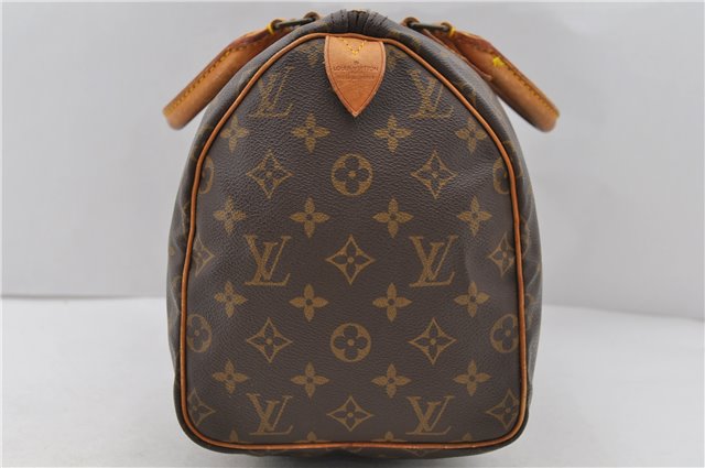 Authentic Louis Vuitton Monogram Speedy 30 Hand Bag M41526 LV 0034D