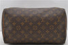 Authentic Louis Vuitton Monogram Speedy 30 Hand Bag M41526 LV 0034D