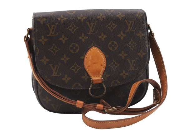 Auth Louis Vuitton Monogram Saint Cloud GM Shoulder Cross Bag M51242 LV 0034E