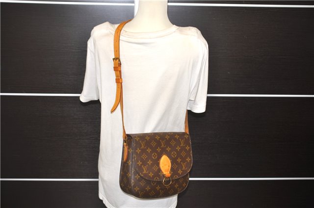Auth Louis Vuitton Monogram Saint Cloud GM Shoulder Cross Bag M51242 LV 0034E