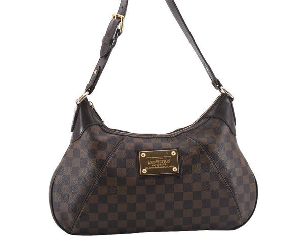 Authentic Louis Vuitton Damier Thames GM Shoulder Bag N48181 LV 0036E