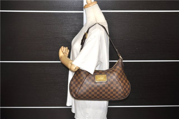 Authentic Louis Vuitton Damier Thames GM Shoulder Bag N48181 LV 0036E