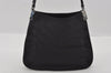Authentic GUCCI Micro GG Nylon Leather Shoulder Hand Bag 0050846 Black 0039I