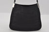 Authentic GUCCI Micro GG Nylon Leather Shoulder Hand Bag 0050846 Black 0039I