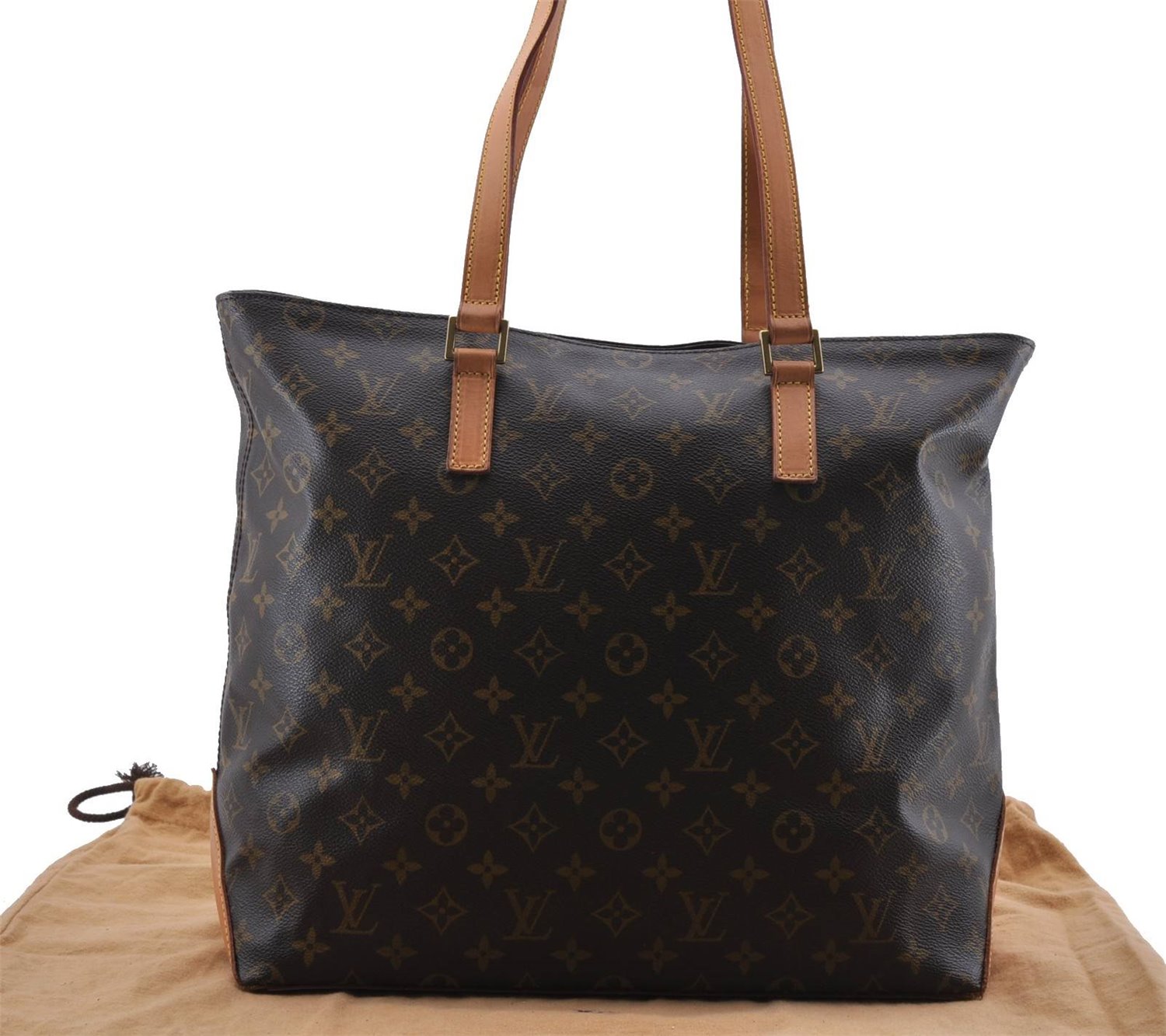 Authentic Louis Vuitton Monogram Cabas Mezzo Tote Bag M51151 LV 0041D