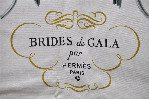 Authentic HERMES Carre 90 Scarf "BRIDES de GALA par" Silk Red 0042E