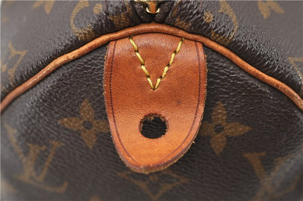 Authentic Louis Vuitton Monogram Speedy 25 Hand Bag Purse M41528 LV 0043D