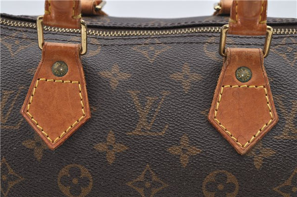 Authentic Louis Vuitton Monogram Speedy 25 Hand Bag Purse M41528 LV 0043D