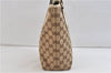 Authentic GUCCI Tote Hand Bag GG Canvas Leather 153361 Beige 0046D