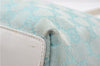 Authentic GUCCI Shoulder Tote Bag GG Canvas Leather 0021099 Light Blue 0051D