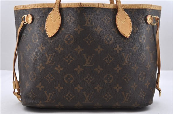 Authentic Louis Vuitton Monogram Neverfull PM Tote Bag M40155 LV 0054D