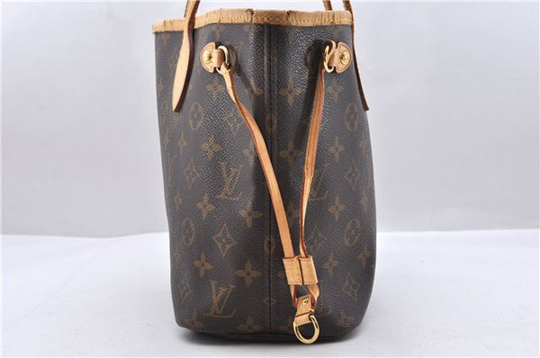 Authentic Louis Vuitton Monogram Neverfull PM Tote Bag M40155 LV 0054D