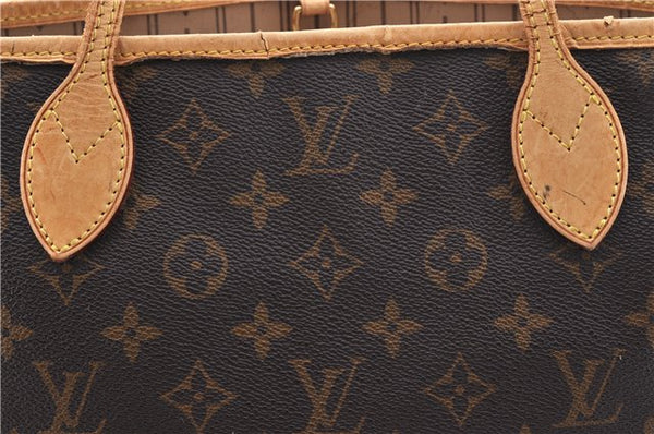 Authentic Louis Vuitton Monogram Neverfull PM Tote Bag M40155 LV 0054D