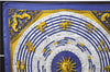 Authentic HERMES Carre 90 Scarf "DIES ET HORE" Silk Navy 0054E