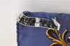 Authentic HERMES Carre 90 Scarf "DIES ET HORE" Silk Navy 0054E