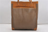 Authentic GUCCI Micro GG Vintage PVC Leather Shoulder Tote Bag Brown 0056G