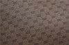Authentic GUCCI Micro GG Vintage PVC Leather Shoulder Tote Bag Brown 0056G