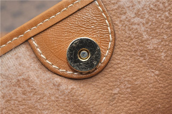 Authentic GUCCI Micro GG Vintage PVC Leather Shoulder Tote Bag Brown 0056G