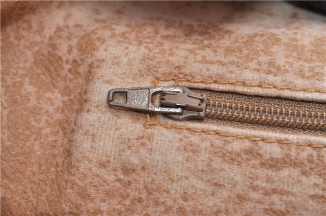 Authentic GUCCI Micro GG Vintage PVC Leather Shoulder Tote Bag Brown 0056G