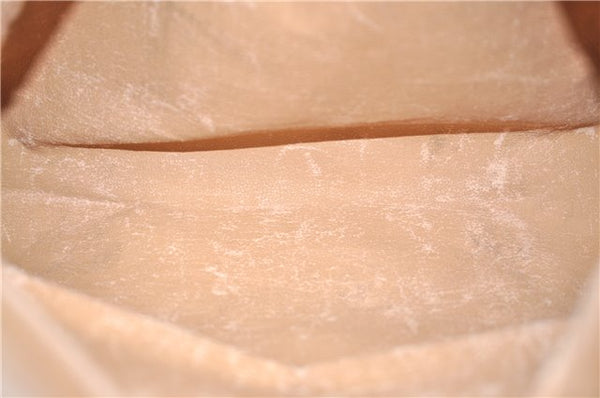 Authentic GUCCI Micro GG Vintage PVC Leather Shoulder Tote Bag Brown 0056G