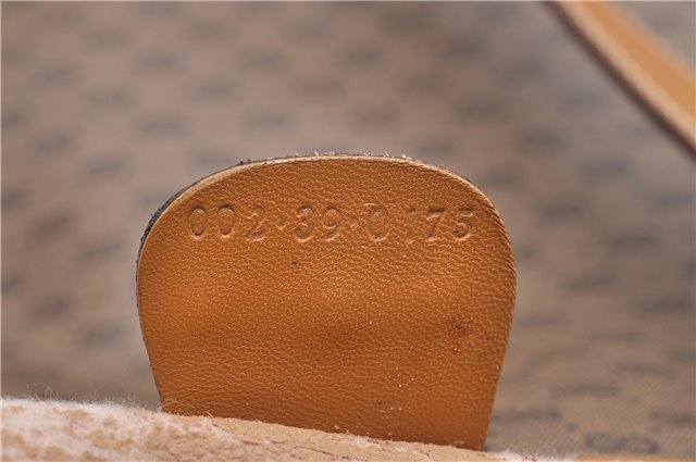 Authentic GUCCI Micro GG Vintage PVC Leather Shoulder Tote Bag Brown 0056G