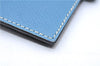 Authentic HERMES Agenda PM Day Planner Notebook Cover Leather Blue 0058E